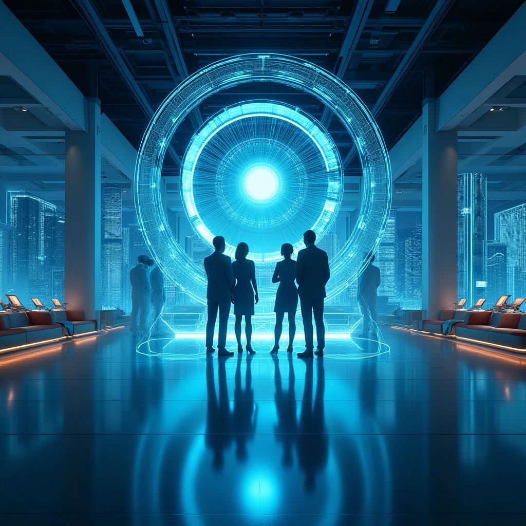 Oficina moderna de FuturoFinance